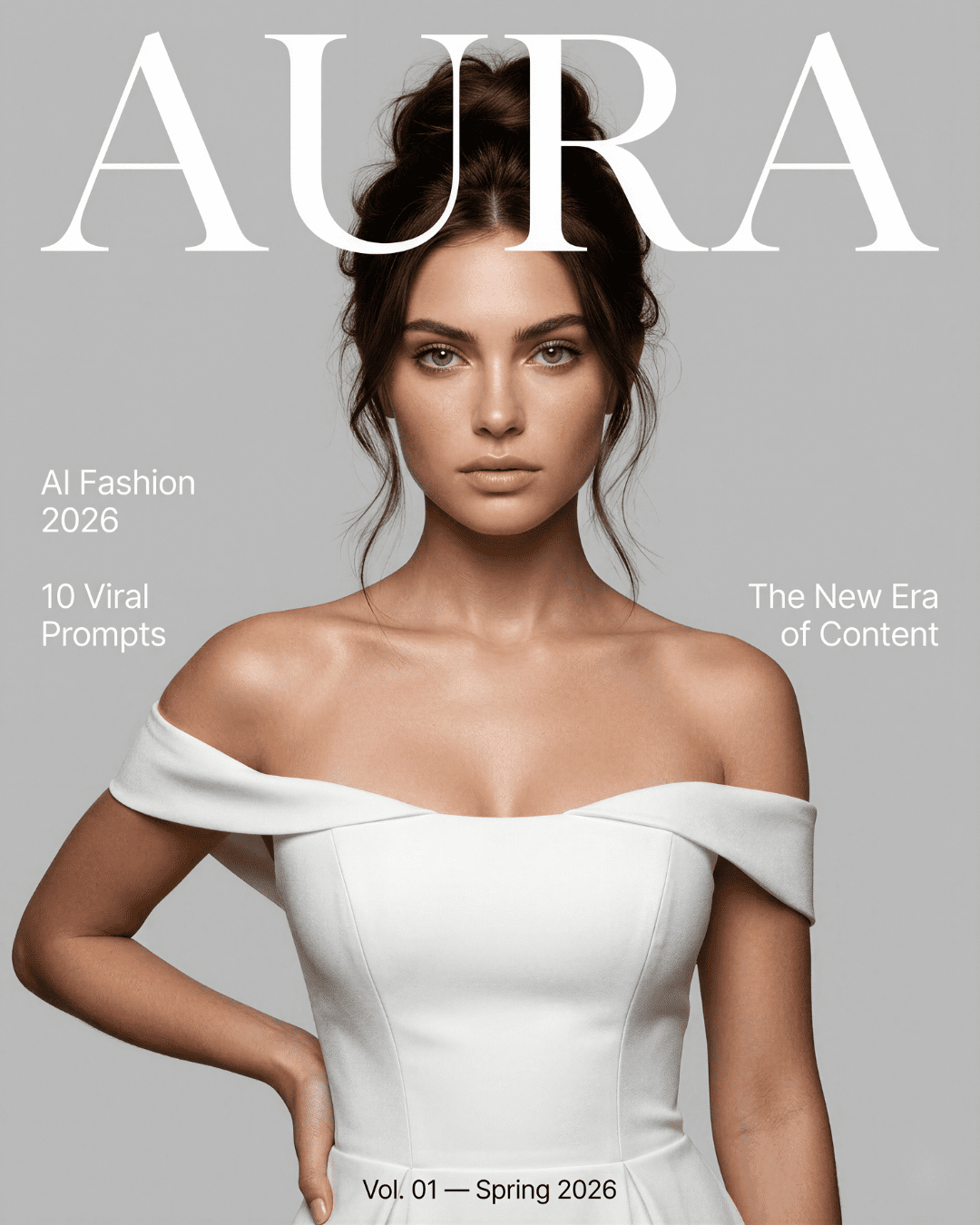 KI-generiertes Fashion Editorial Cover