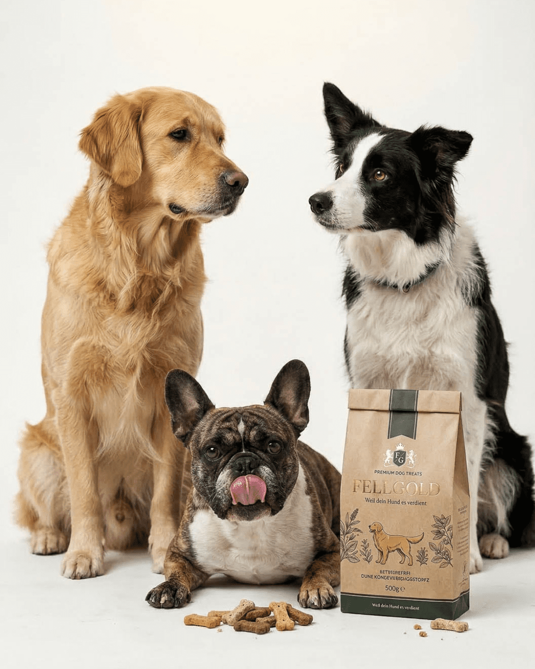 KI-generierter Brand Content für Hundeprodukte